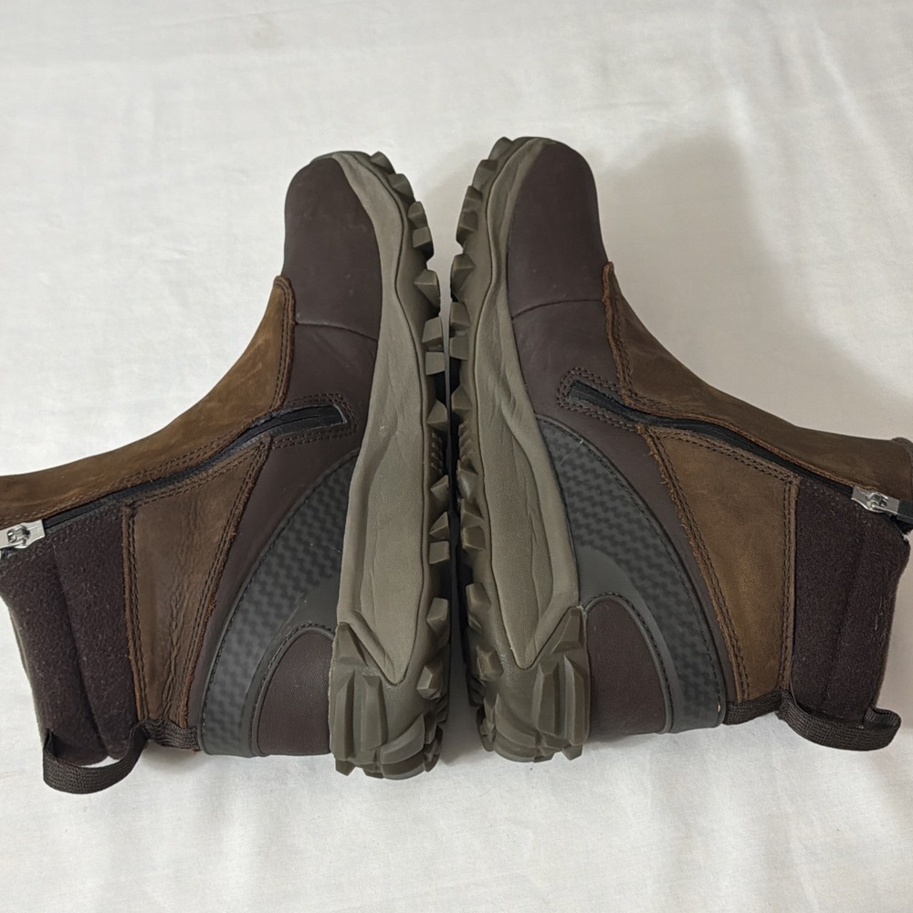 Merrell Thermo Kiruna Mid Zip Waterproof Boots Brown Clay Leather Women Sz 9 Fit - Picture 6 of 16